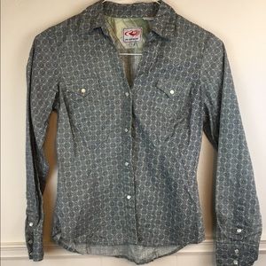 Roper pearl snap western shirt sz Small